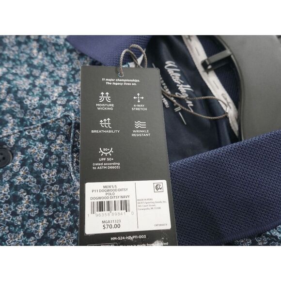 Walter Hagen Men's Performance 11 Champ Stripe Short Sleeve Golf Polo S UPF 50+ - Picture 7 of 7